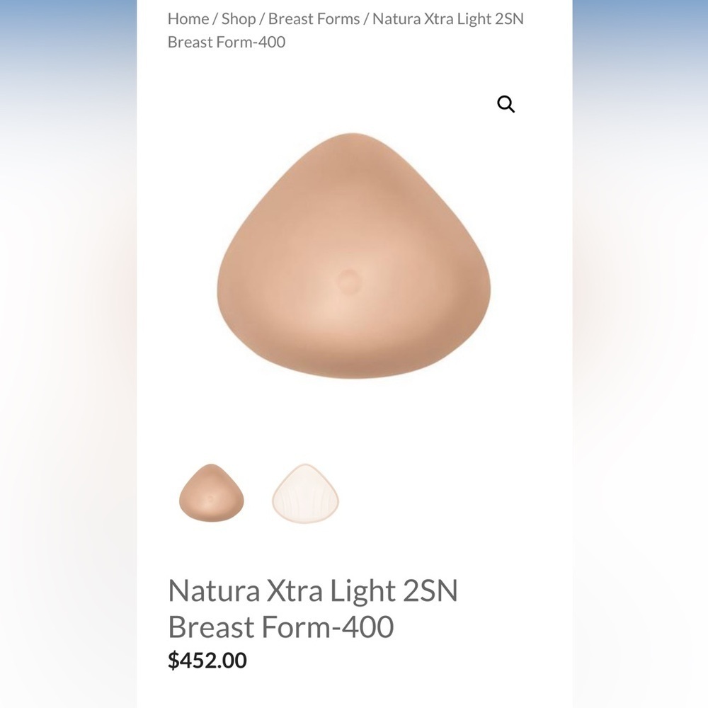 Amoena Natura Xtra Light 2SN Breast Form-400